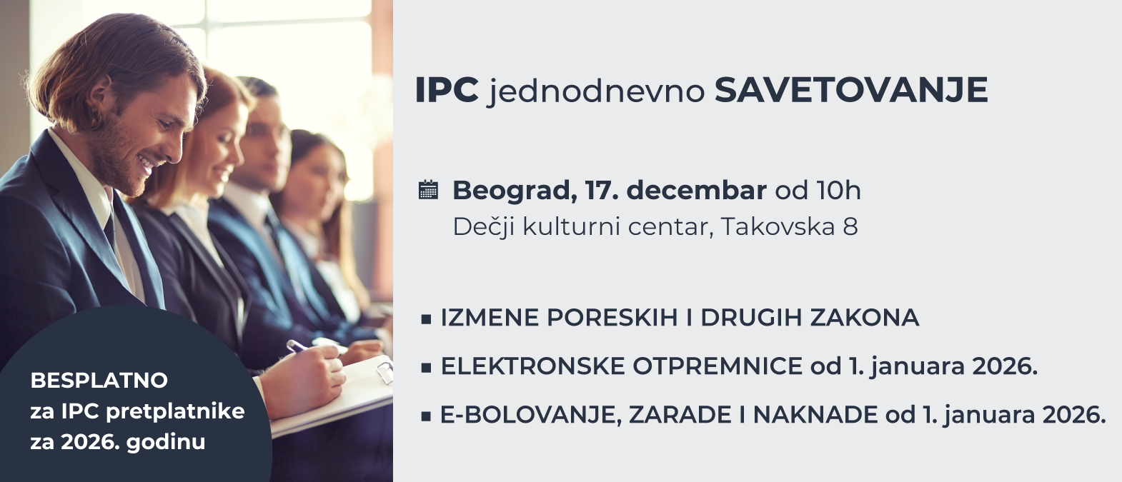 IPC jednodnevno SAVETOVANJE za PRIVREDNA DRUŠTVA