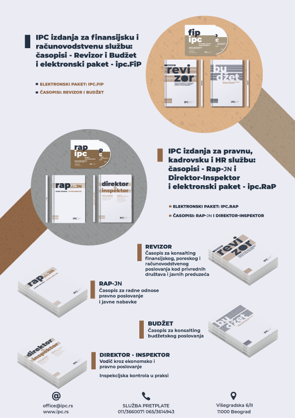 Pogodnosti pretplate za privredna društva, javna preduzeća i knjigovodstvene agencije